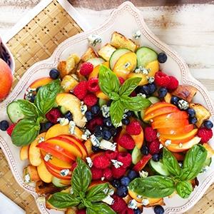 peach recipes panzanella