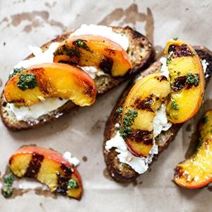 peach recipes burrata peach