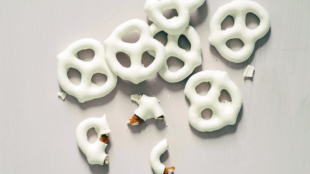 Photo of yogurt covered pretzels