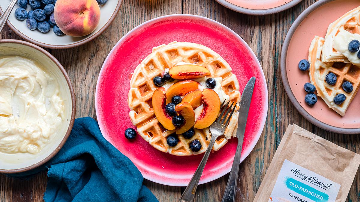 Buttermilk Waffles with Pancake Mix