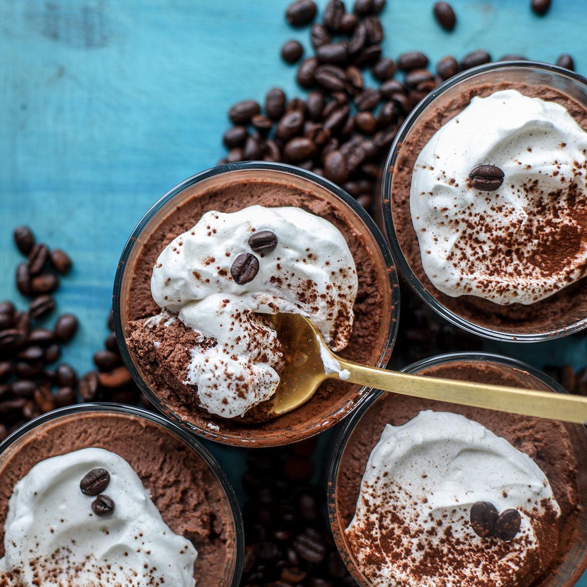 Chocolate tiramisu coffee mousse