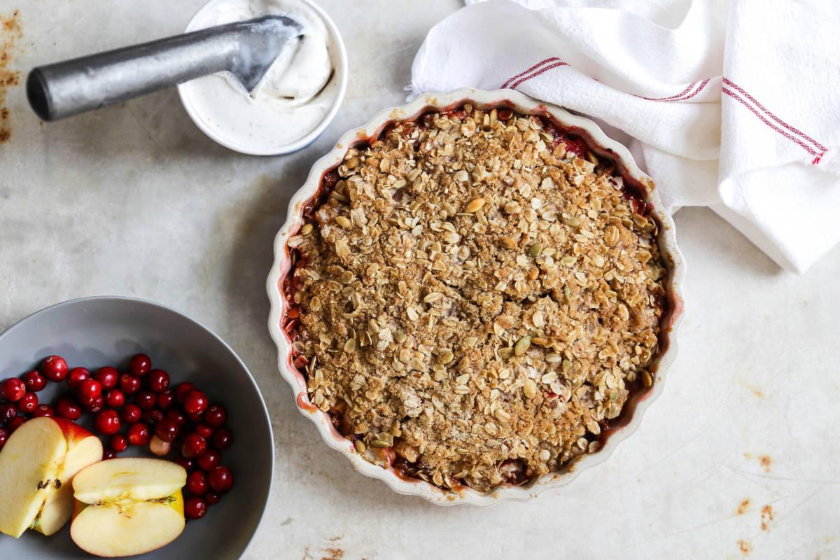 Apple Cranberry Crisp