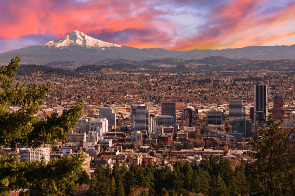 bachelorette party    portland oregon skyline