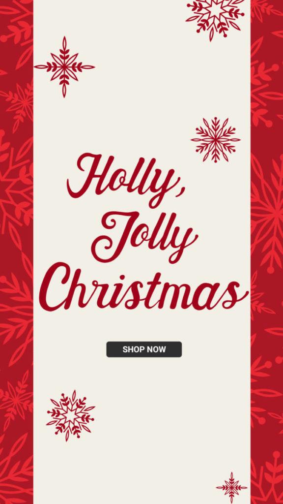 Holly Jolly Christmas   Christmas Collection Banner ad