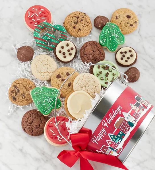 white elephant gift ideas holiday cookie tin