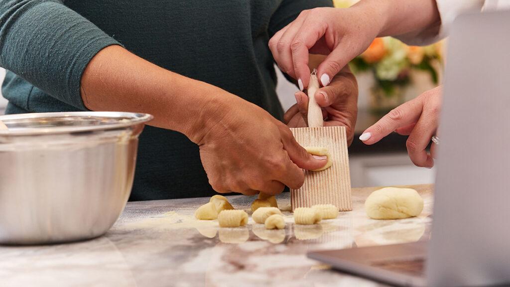 Alice's Table workshop making gnocchi by hand.