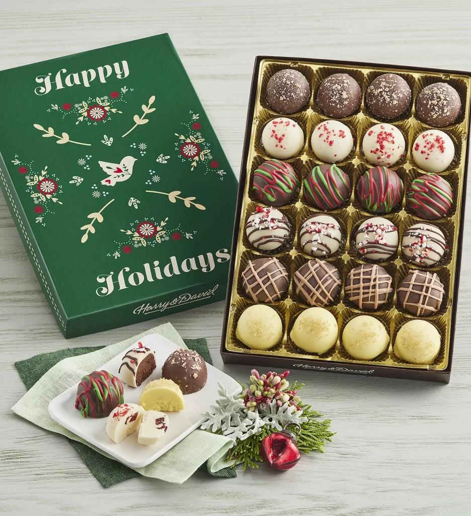 stocking stuffer ideas holiday chocolate truffles