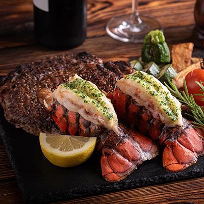 Surf and turf on a plate.