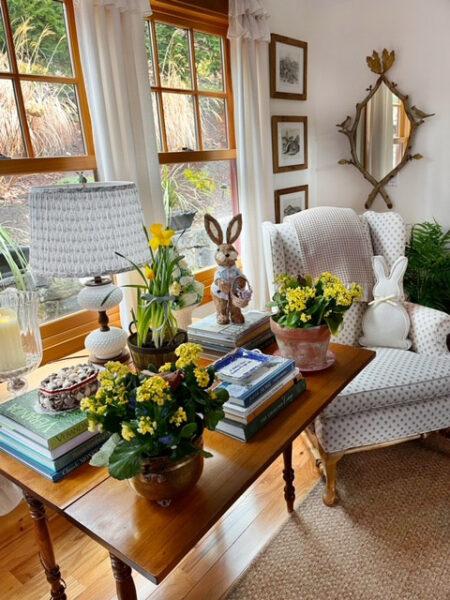 easter decor ideas Easter living room